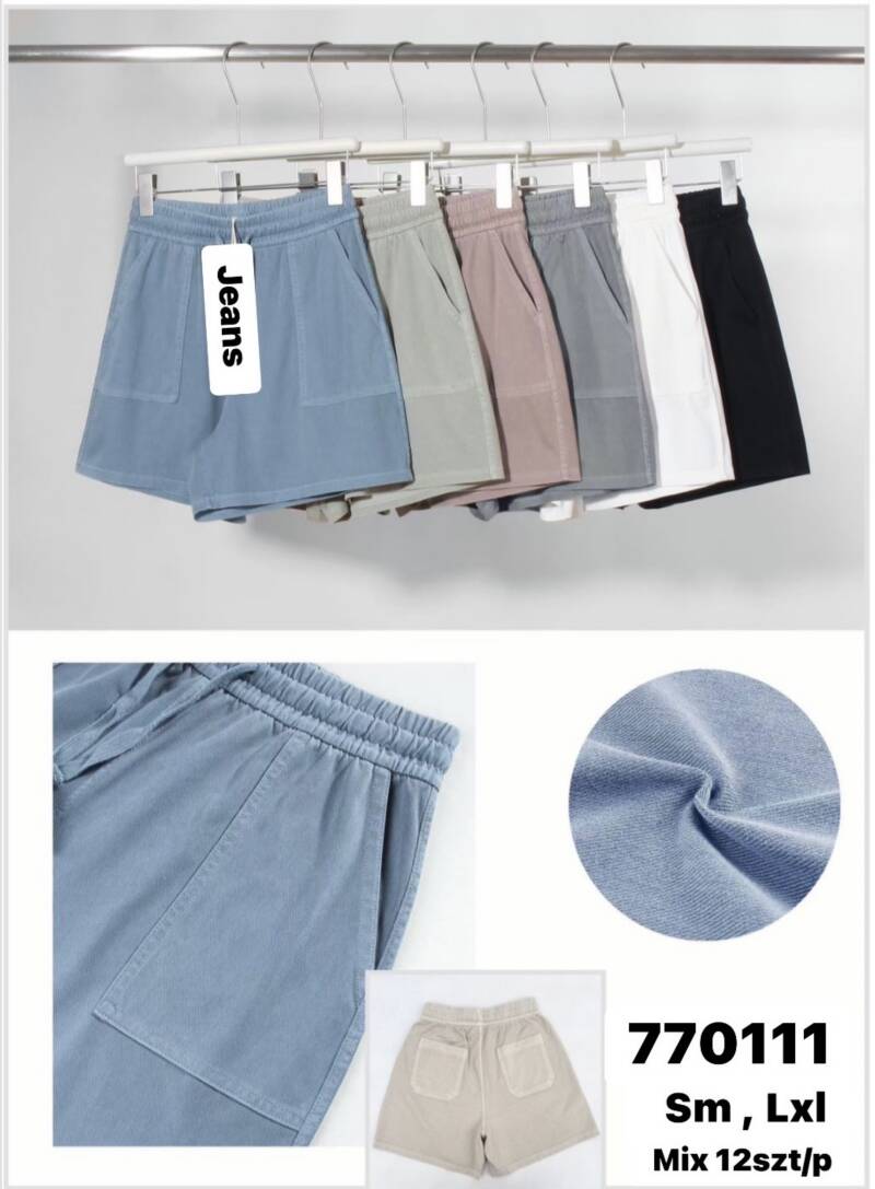 Szorty damskie jeans Roz S/M-L/XL, Mix Kolor Paczka 12 szt 1